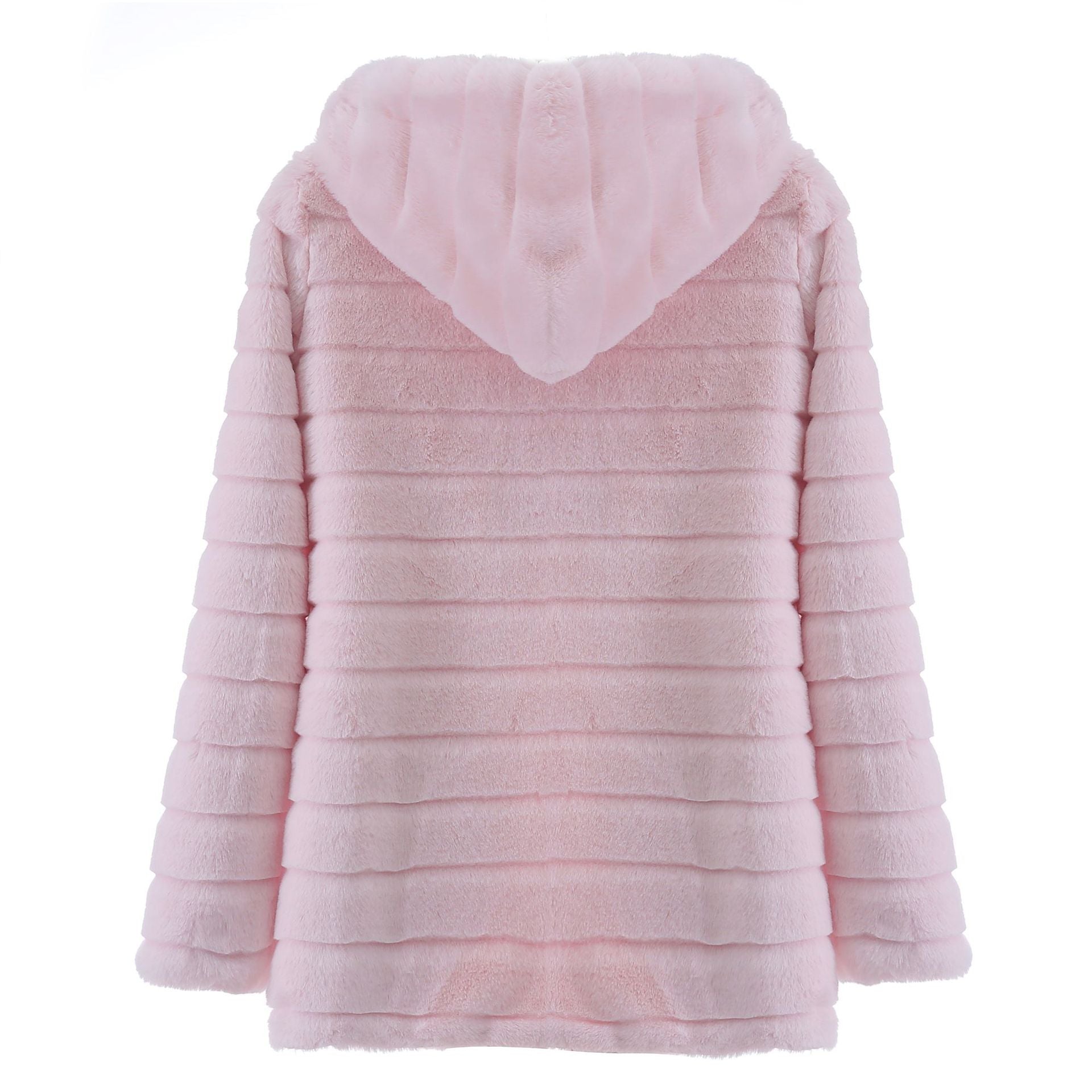 Fur Autumn Winter Faux Fur Long Hooded Fur Coat Women'S Coats 17