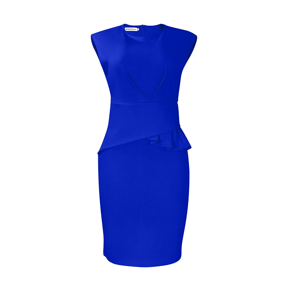 Women's Fashion Chic Elegant Pleated Bodycon Pencil African Dress 10