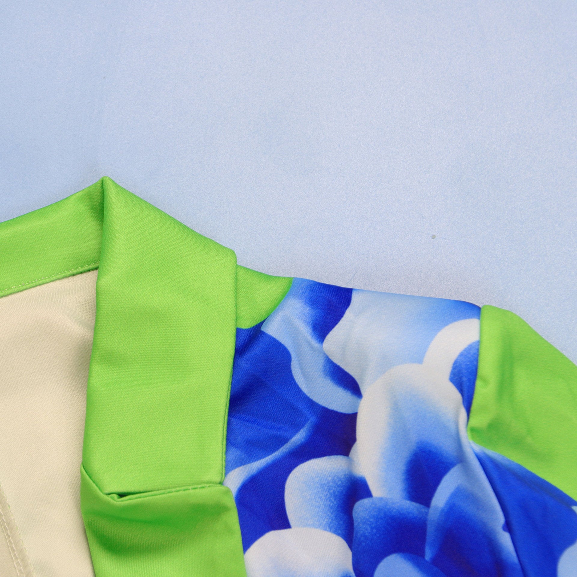 Sexy Plus size suit printed blazer shorts set 24