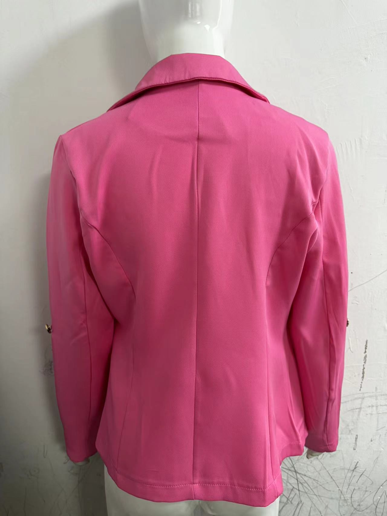 Women Fall/Winter Long Sleeve Solid Blazer 13