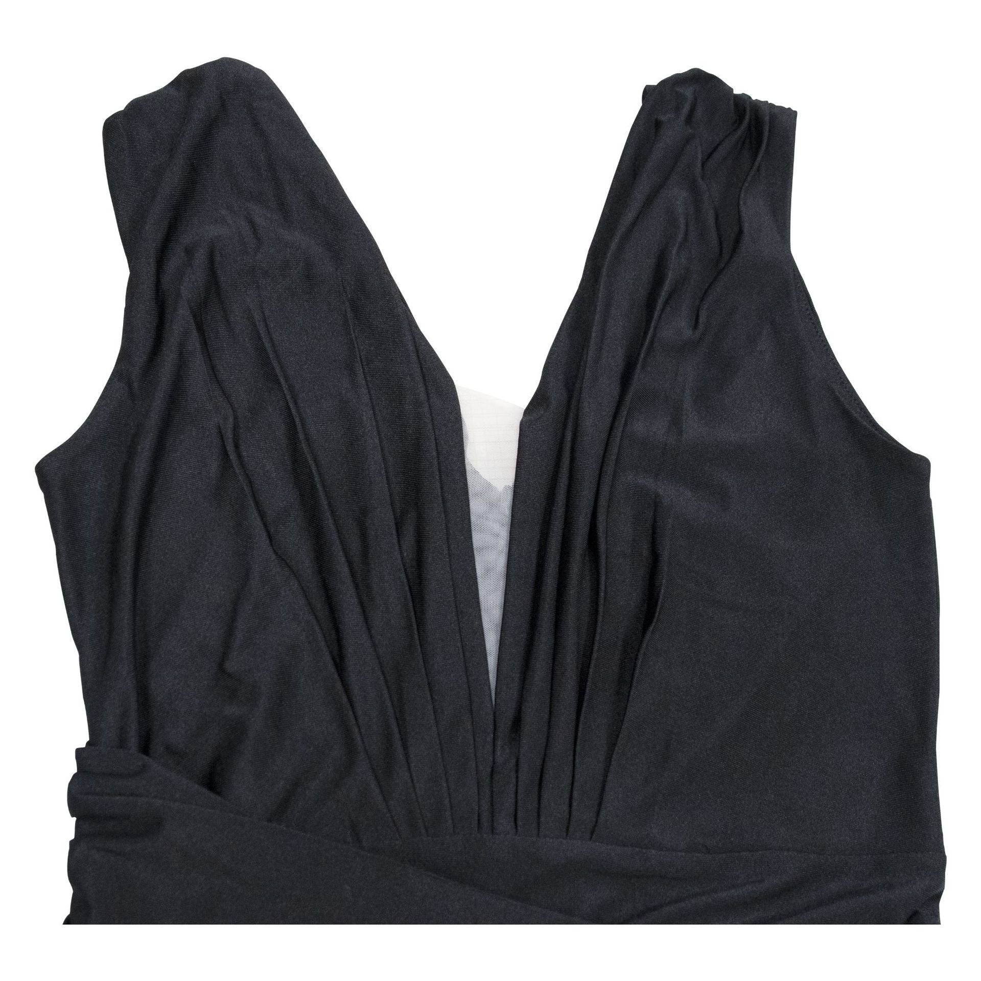 Women Solid V-Neck Sleeveless Pleated Maxi Dress 28