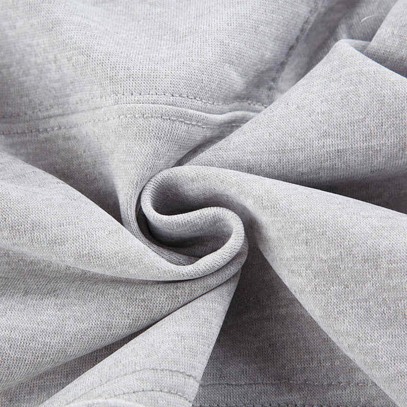 Women American Street Sports Long Sleeve Loose Big Red Lip Crop Hoodies 14