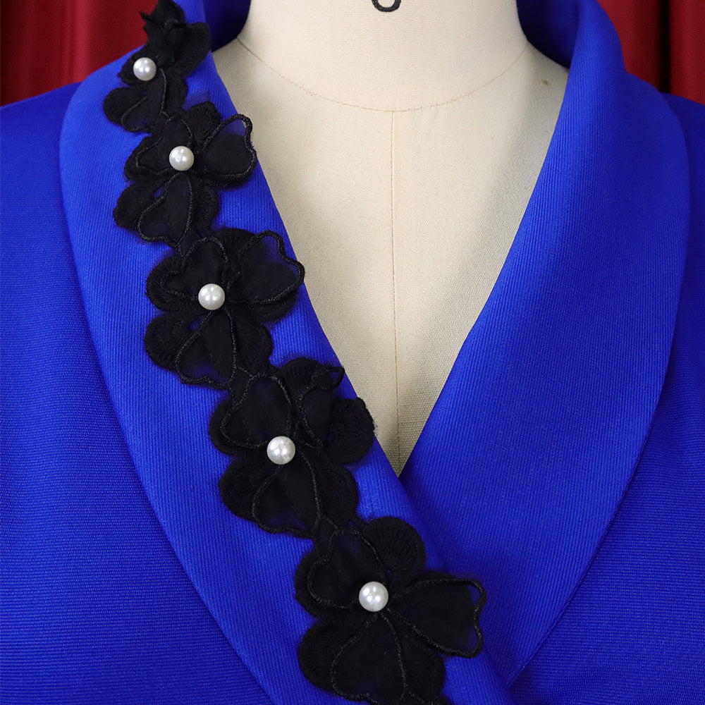 Women's Fall Winter V-Neck Chic Elegant Bell Bottom Sleeve Slit Bodycon Dress 20