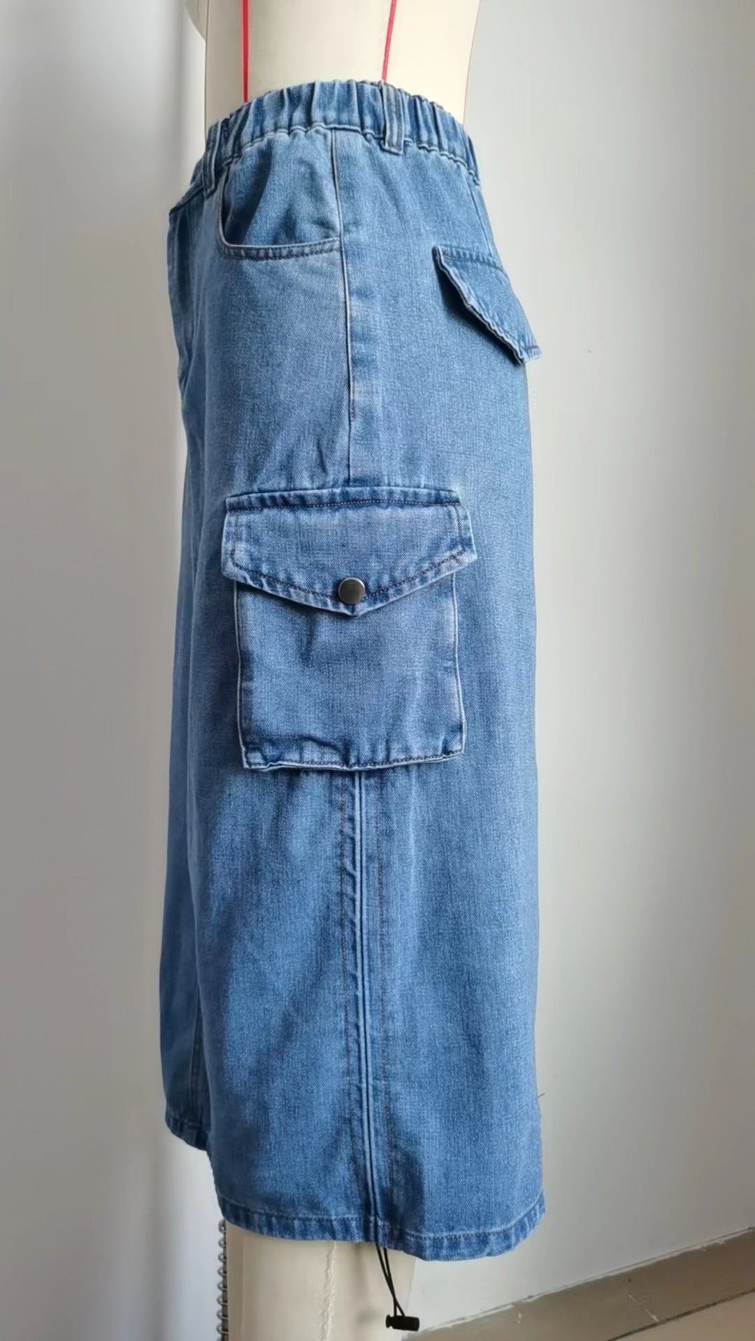 WomenDenim CargoCasual Skirts 15