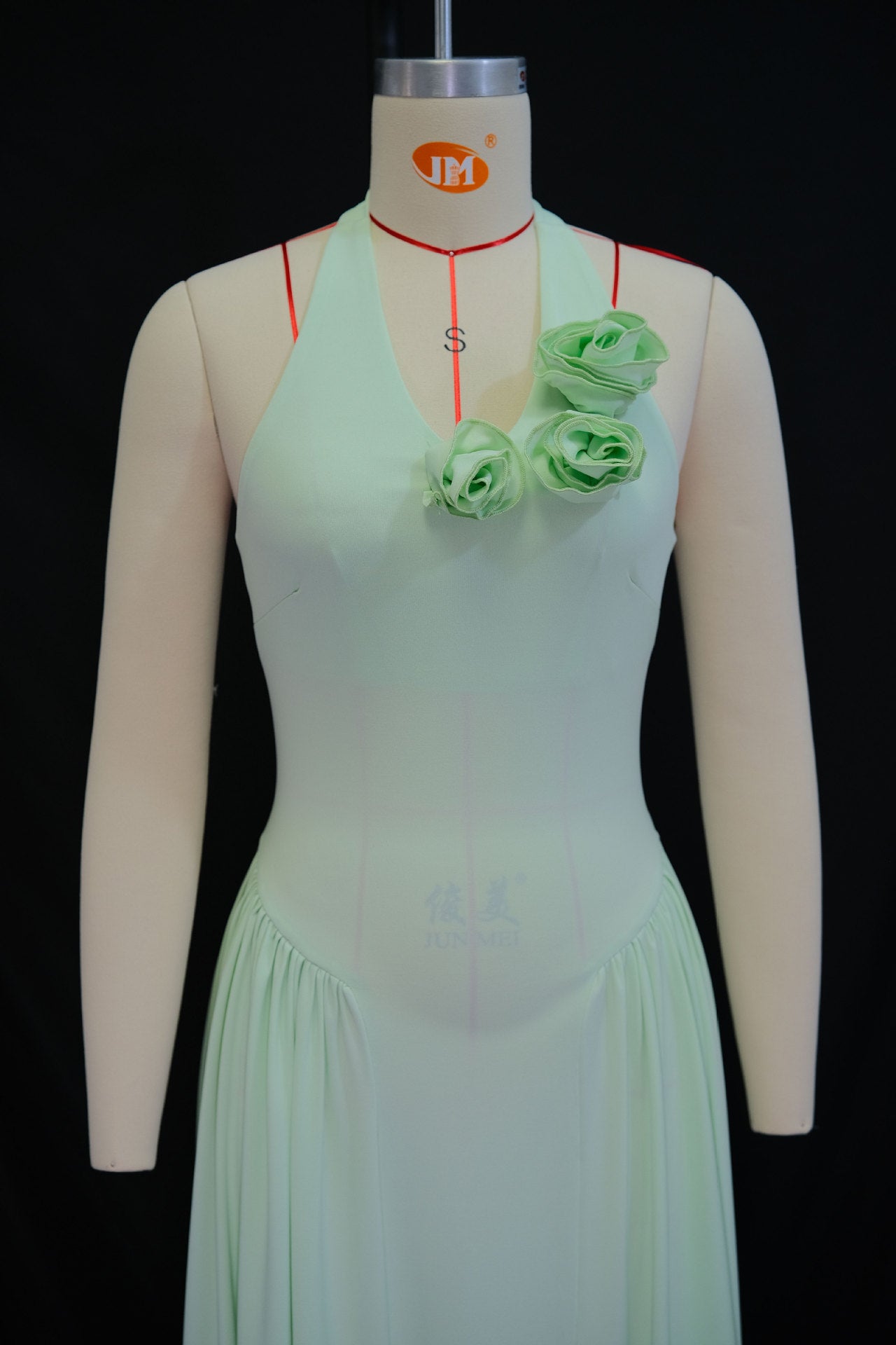 Women Summer Halter Neck V-Neck Floral Dress 7