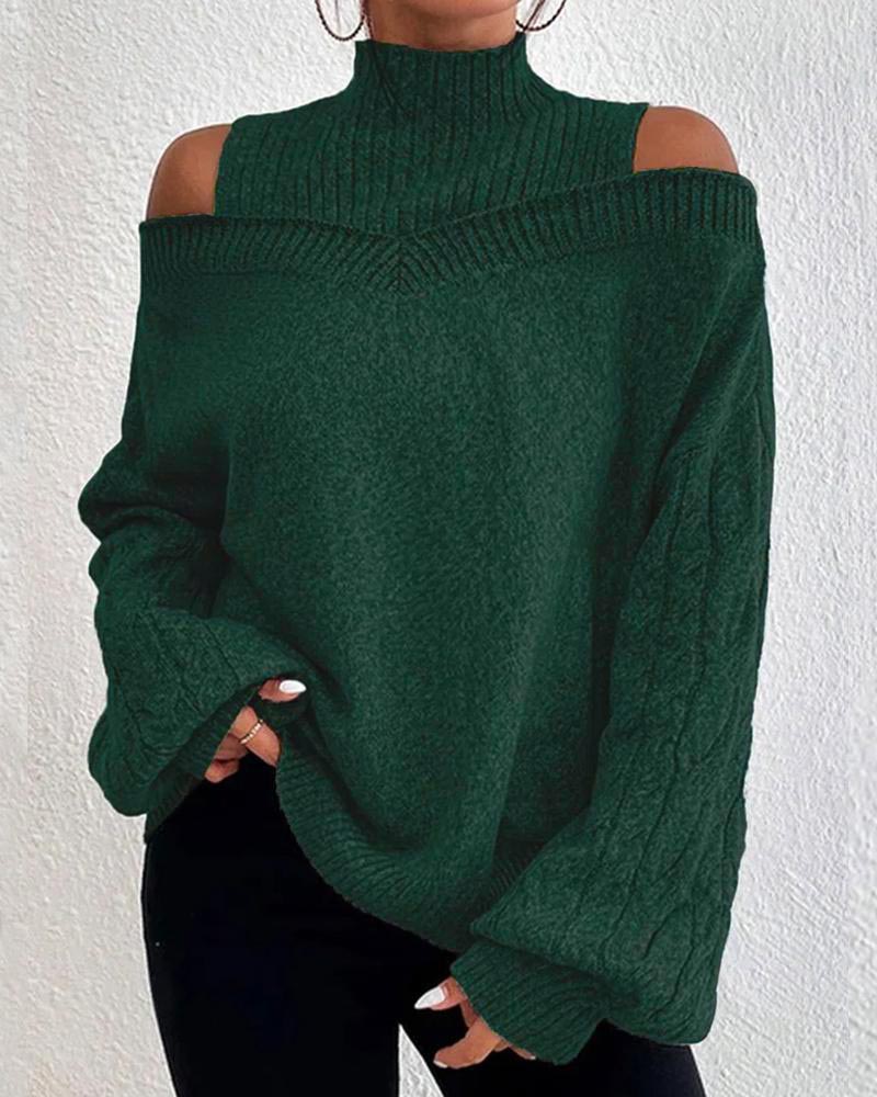 Women Off Shoulder Sweater 5