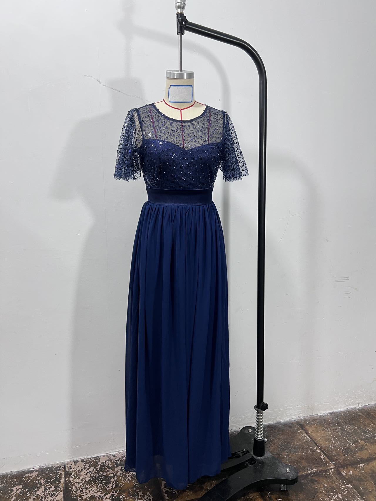 Women Summer Elegant Sequin Patchwork Dress 13