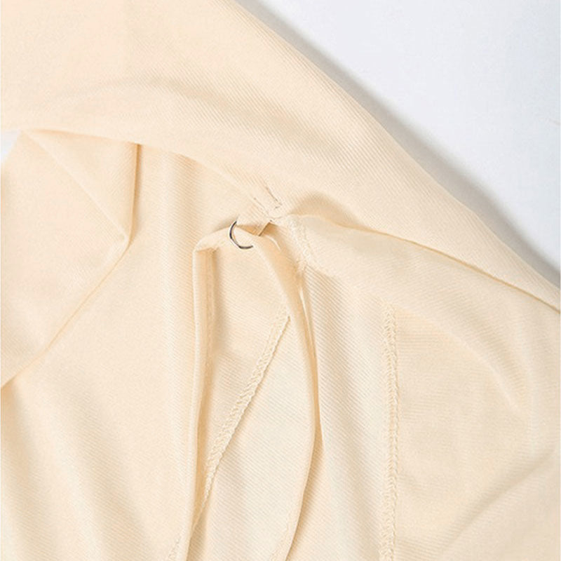 Asymmetrical Halter V-Neck Low Back Dress 17