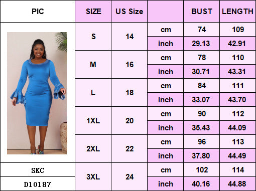 Plus Size Women Elegant Beaded Stretchy Bodycon Slit Dress 8