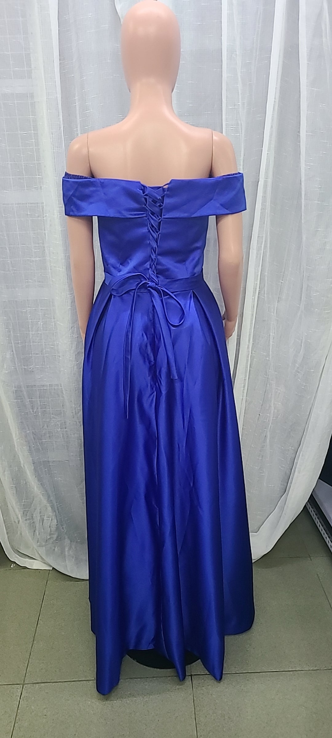 Ladies Off Shoulder French Elegance Formal Party Evening Dress 10