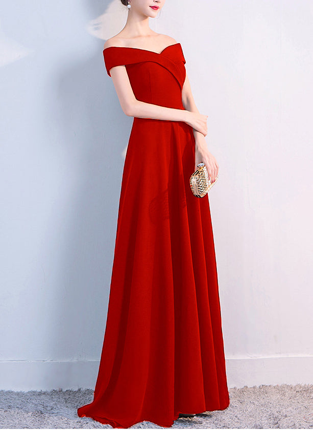 Women Black Party Dress Sexy Off Shoulder Evening Dress 3