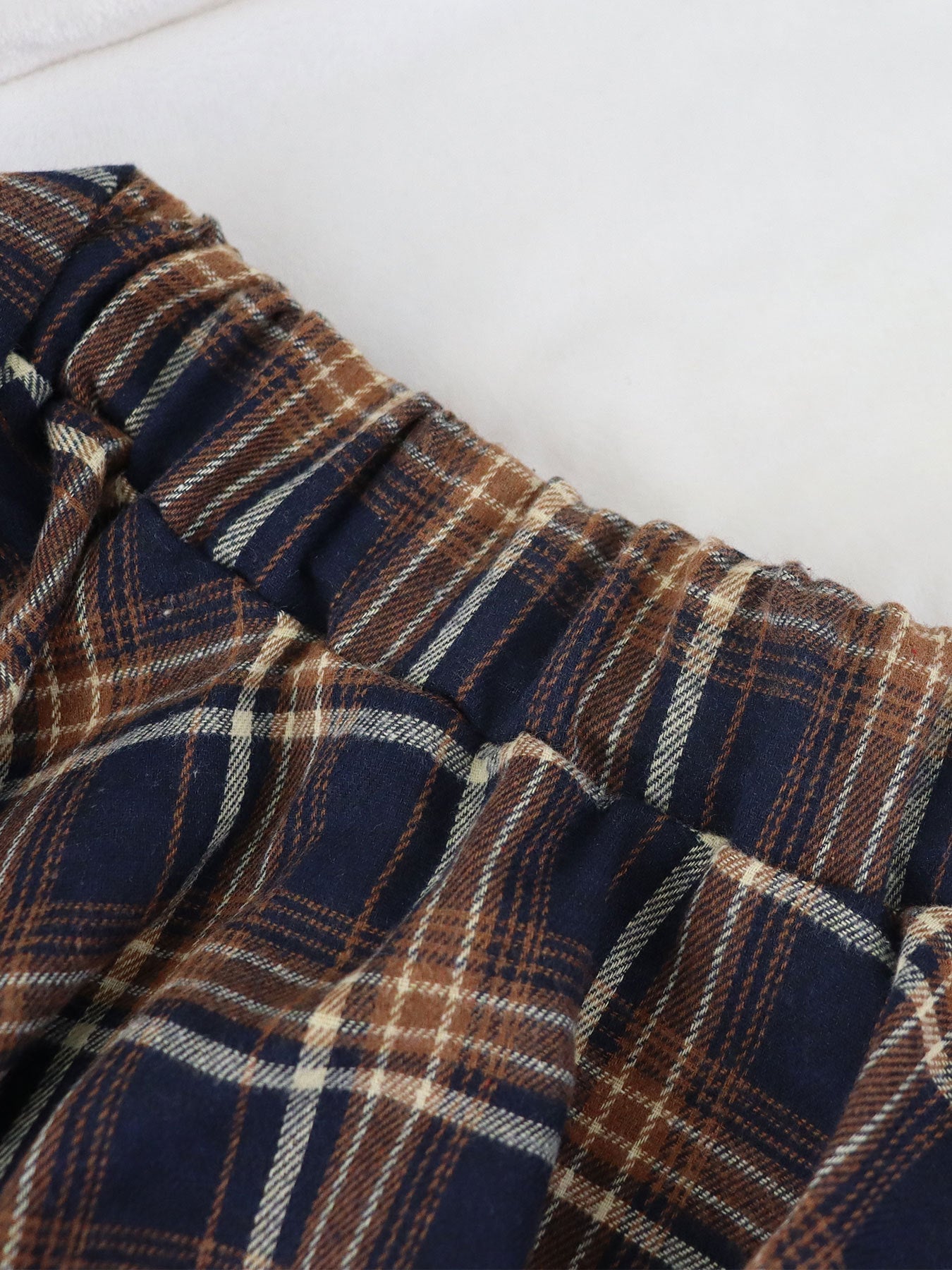 High-Waist Patchwork Asymmetrical Plaid Skirt 8