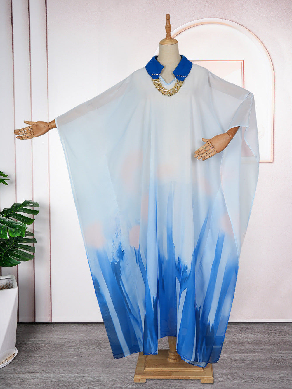 Print Robe Africa Plus Size Two-Piece Women's Dress 15