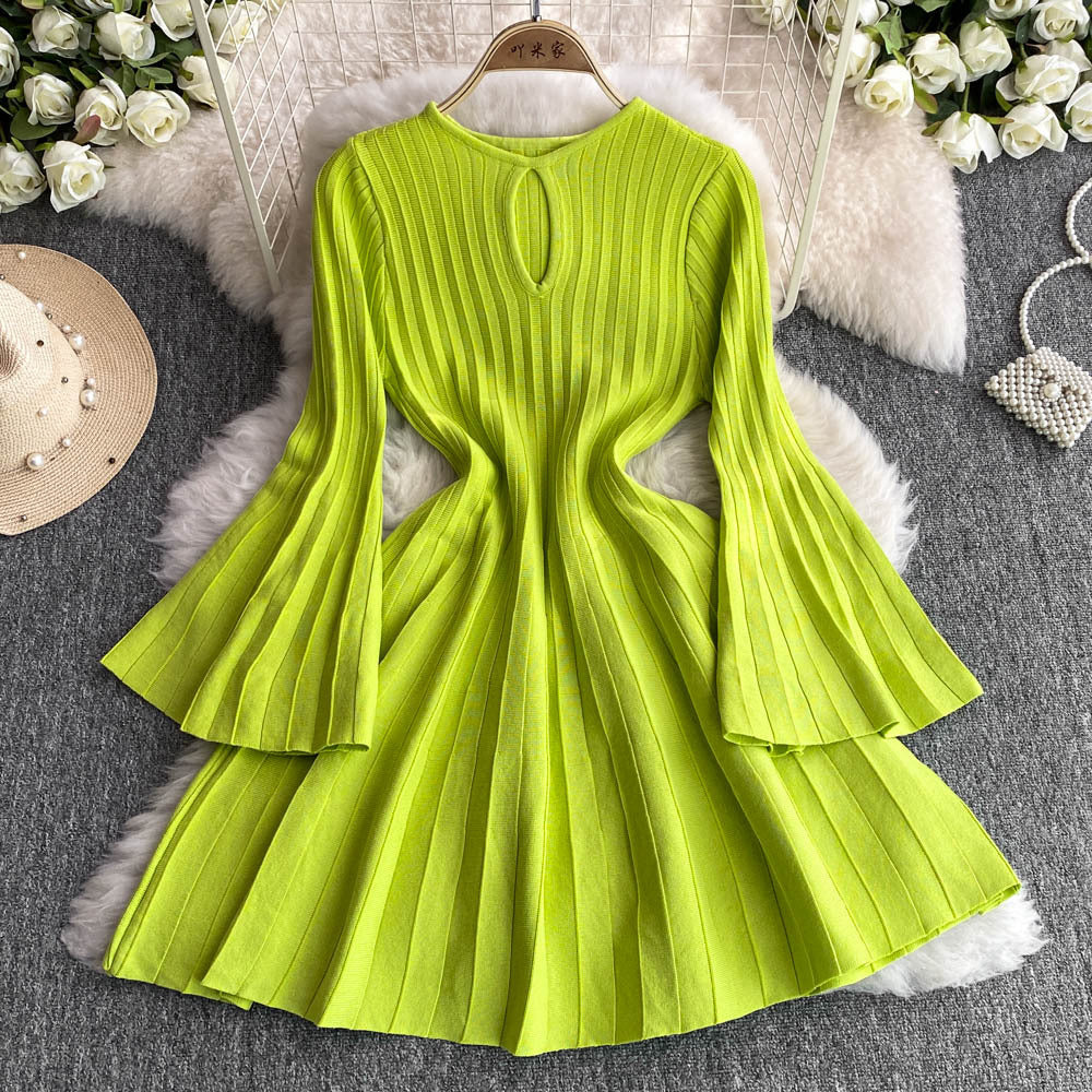 Women Knitting Sweater Dress 18