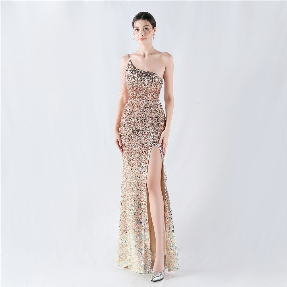 Plus Size Women Sequin Formal Party Maxi Evening Dress 6