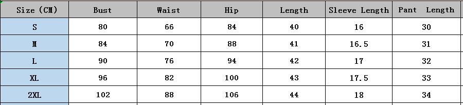 Women Round Neck short-sleeved T-shirt and shorts two-piece set 9