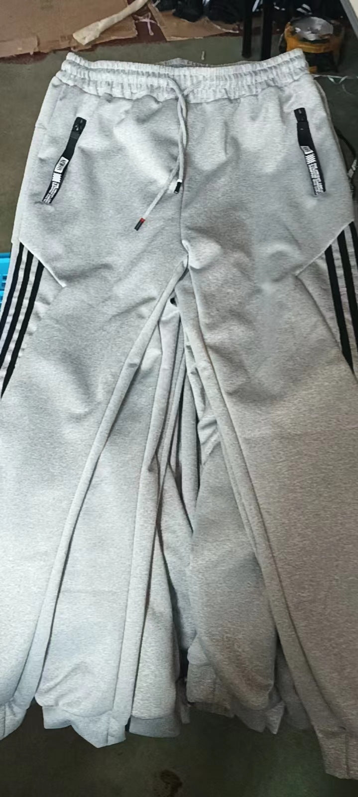 Trendy Zipper Hoodies Sweatpants Two Piece Set Men's Sports Tracksuit 20