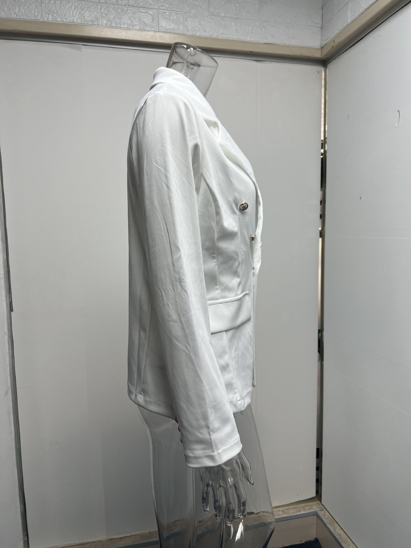 Women Long Sleeve Buttons Blazer 39