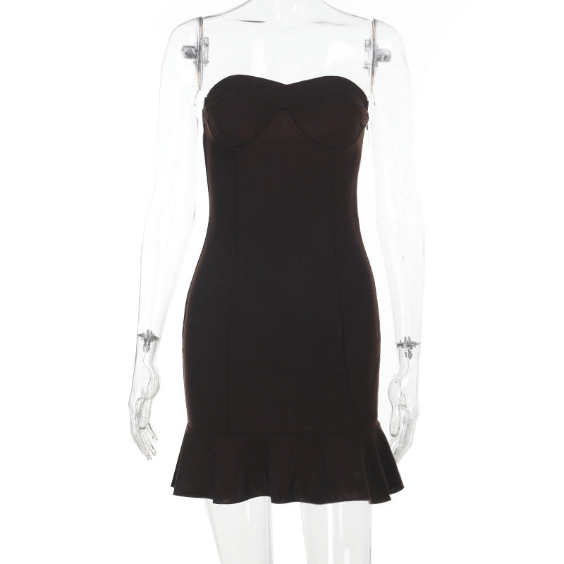 Summer Ruffle Strapless Mini Dress 5
