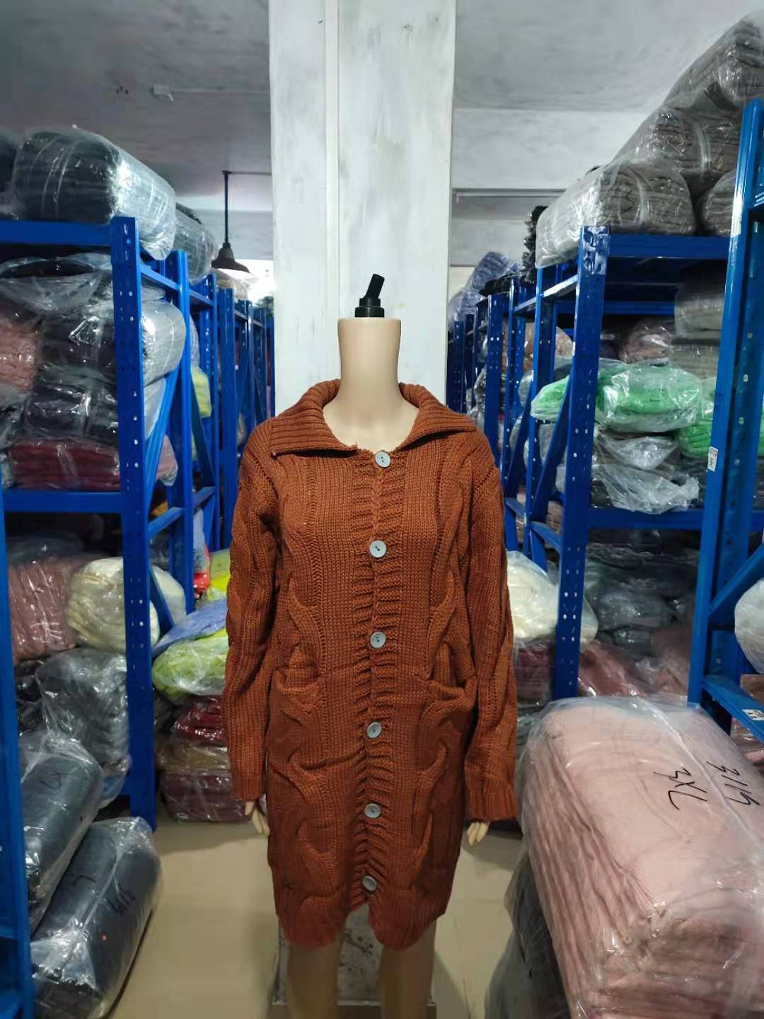 Women's cardigan Plus Size sweater coat Fashion sweater 48