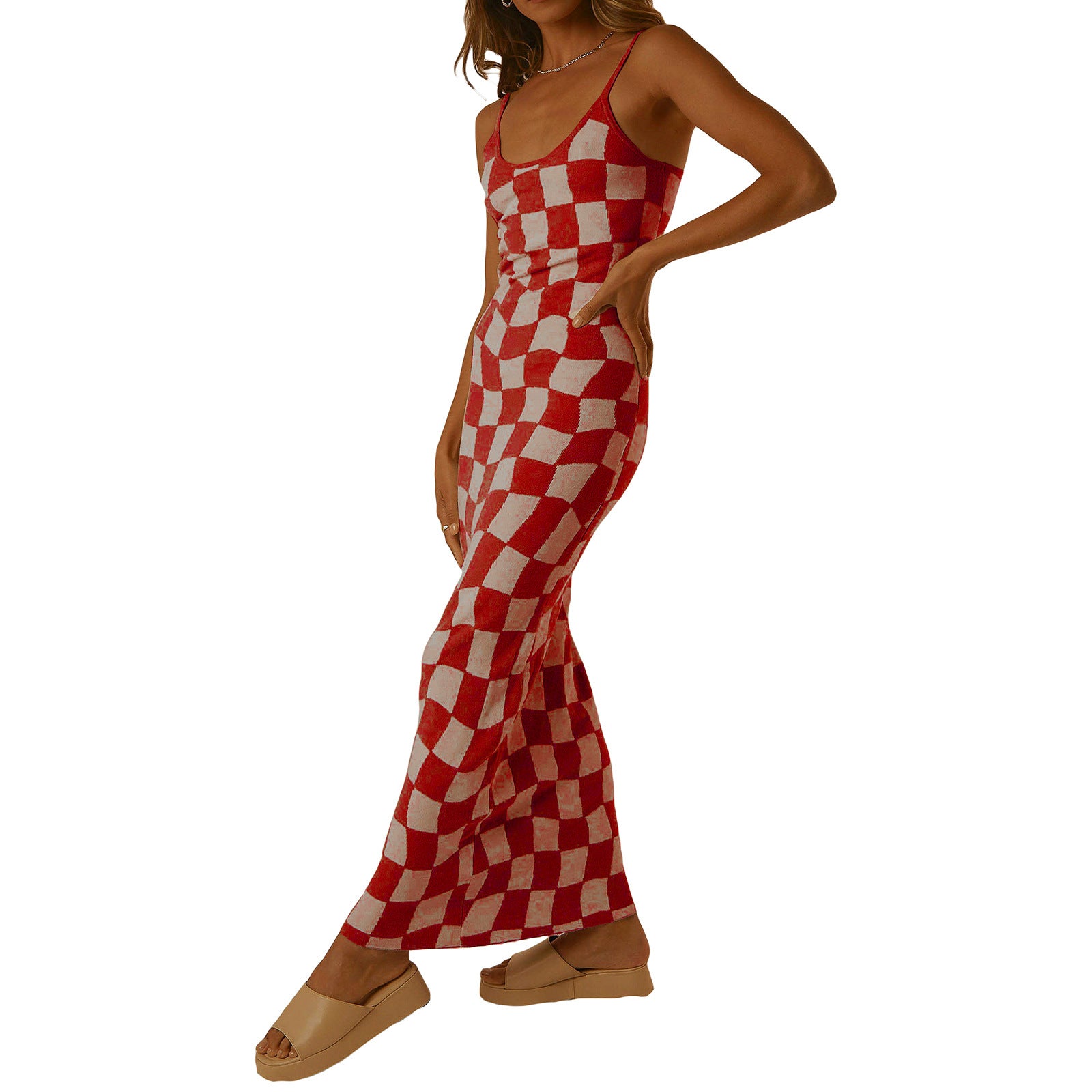 Winter Fashion Sexy Style Printed Slim Slim Fit Long Dress 24