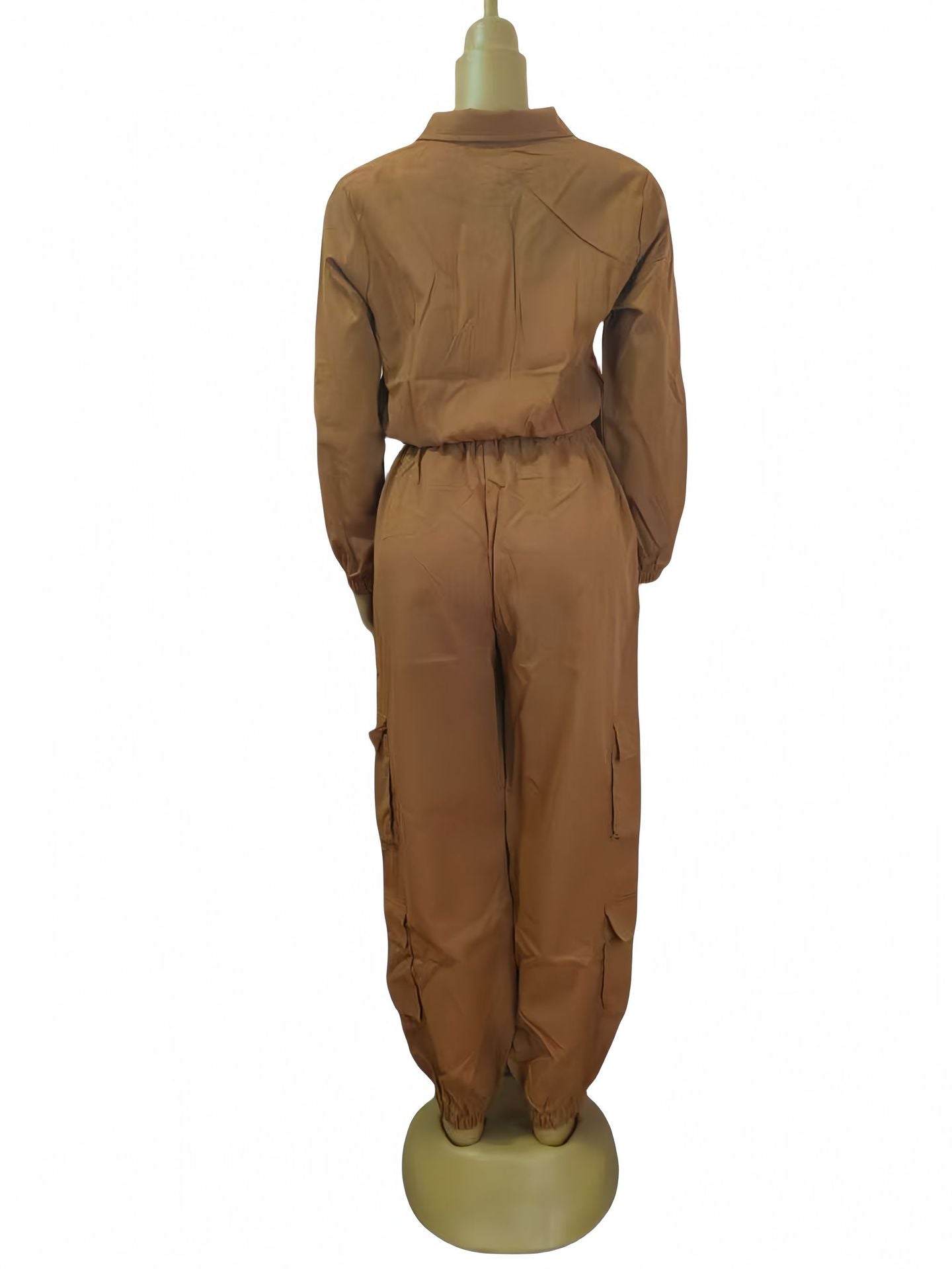 Women Solid Casual Top and Pants Two-piece Set 11