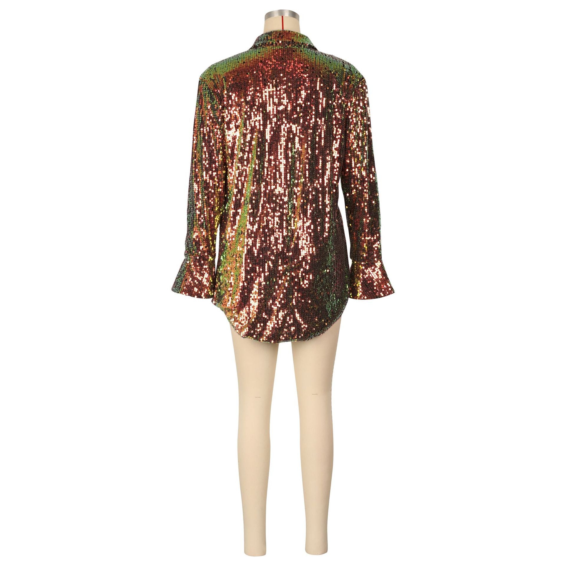Women's Sequined Shirt Jacket 12