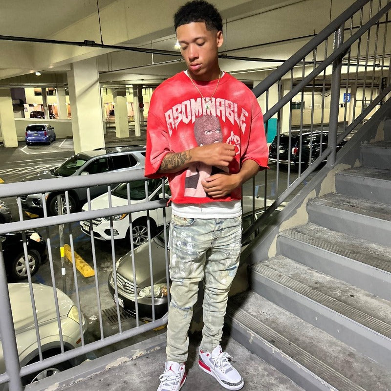 Women summer American print short sleeve T-shirt 5