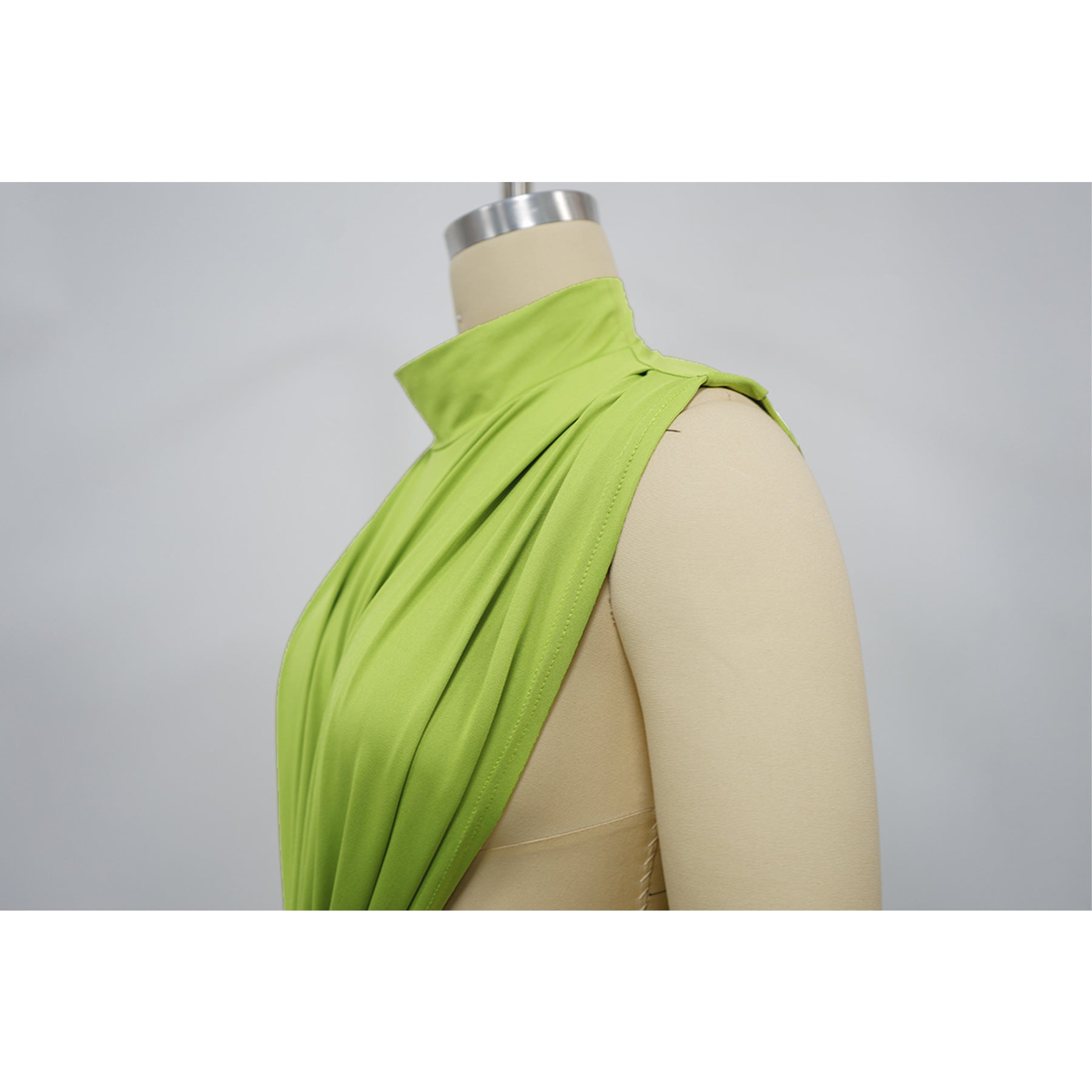 Women's Solid Color Sexy Side Slit Sleeveless Fashion Dress 16