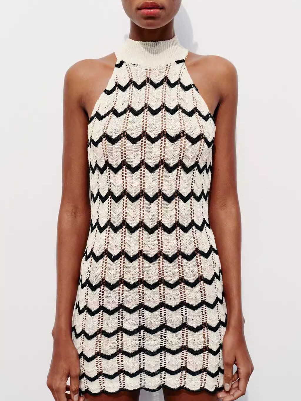 Women off-shoulder Halter Neck Beach Holidays beach skirt 8