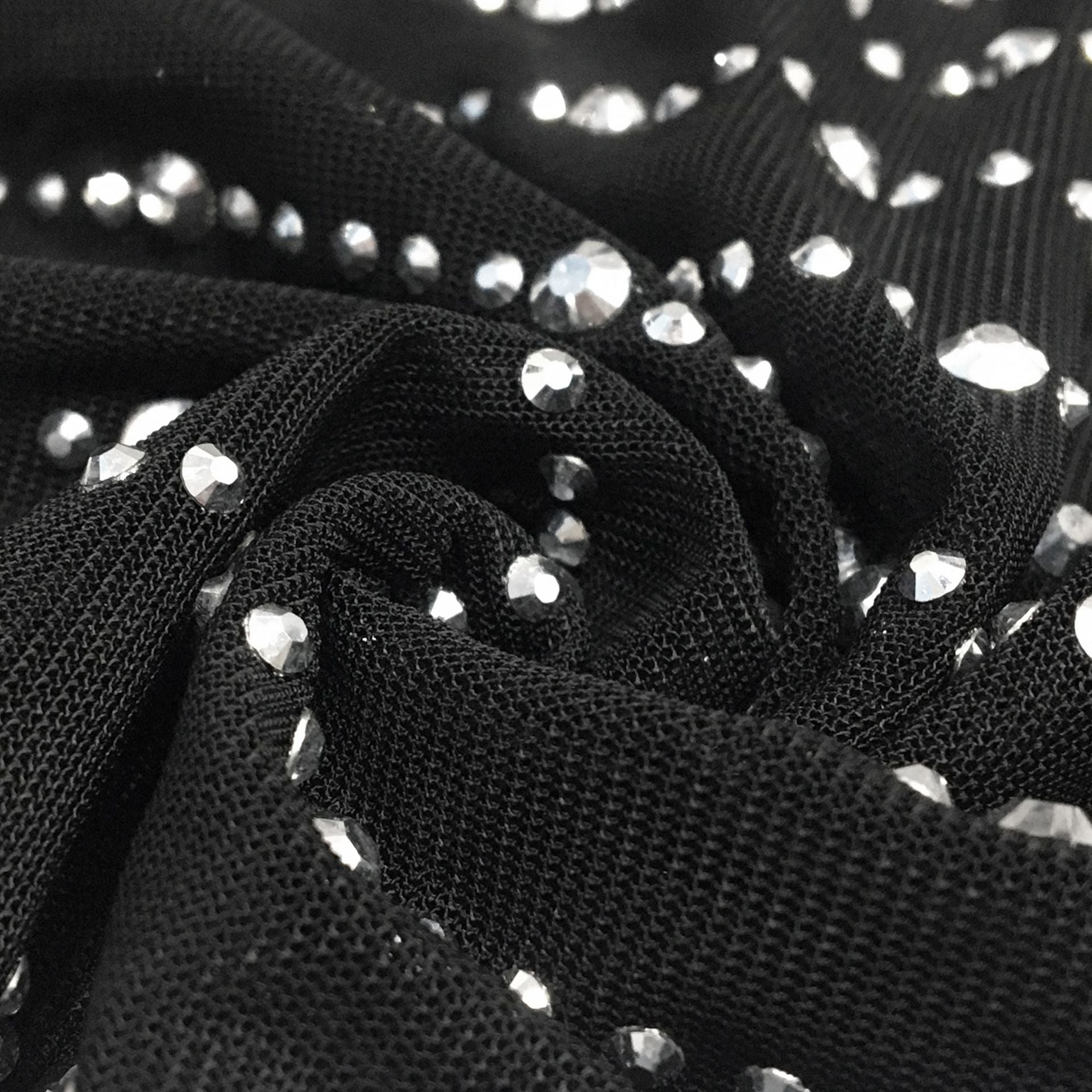 Women Mesh See-Through Beaded Strap Dress 24