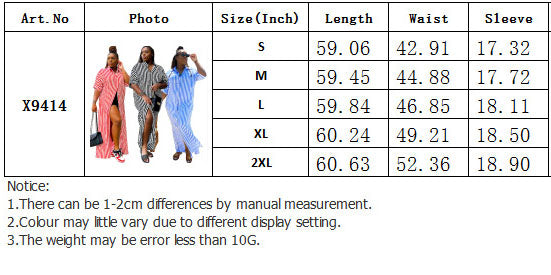 Womens Striped Shirt Long Casual Dress 12