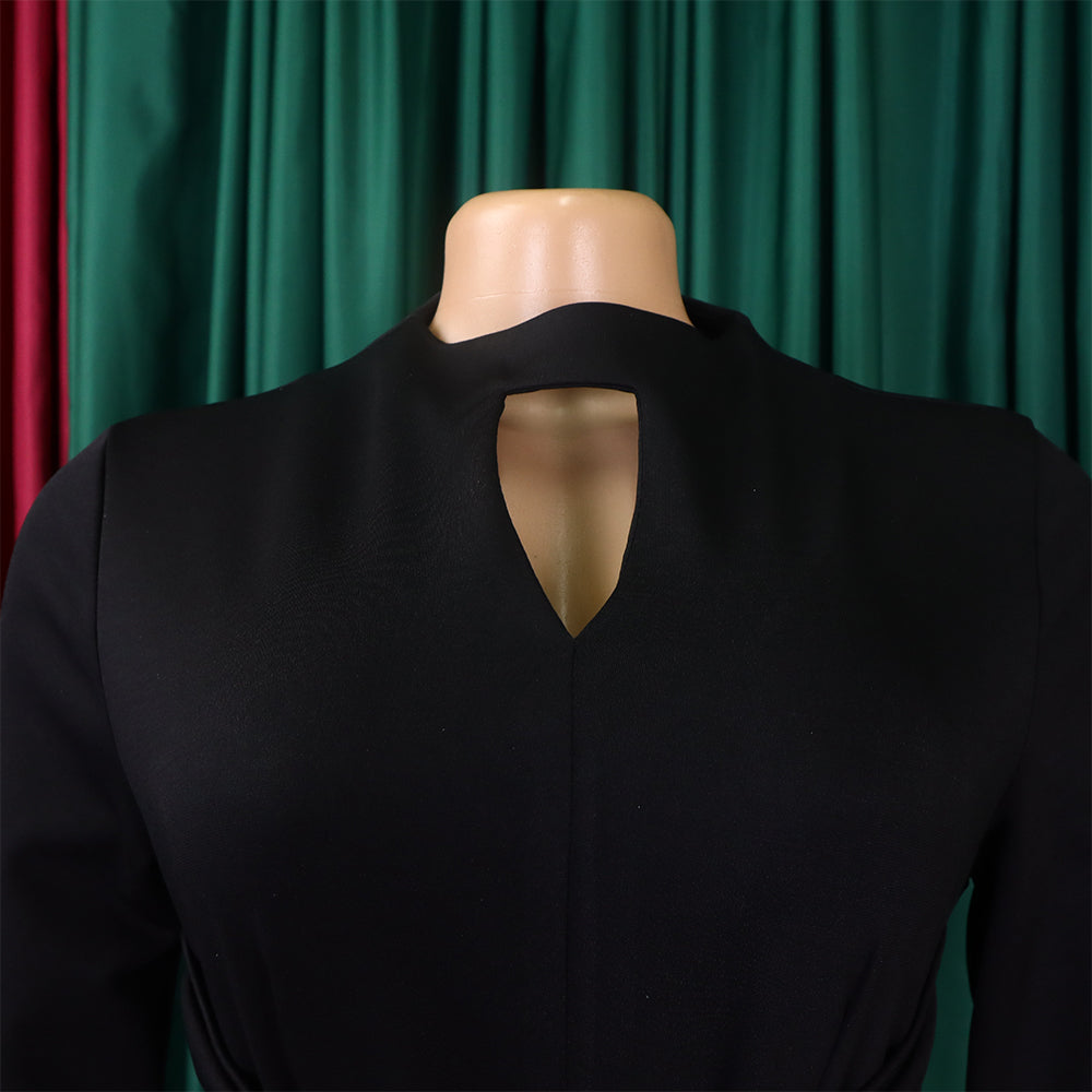 Women's Fashion Chic Pleated African Plus Size Swing Dress 32