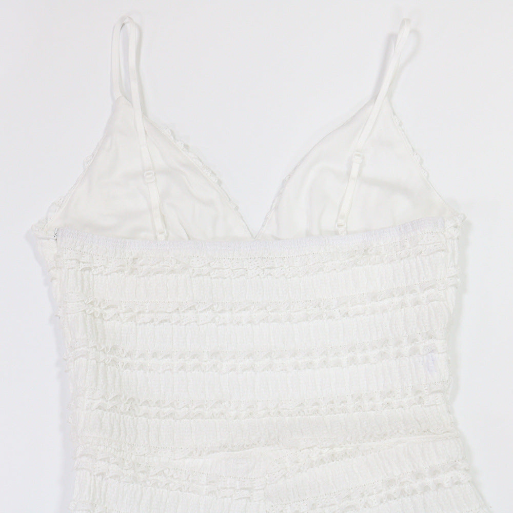 Sleeveless Strappy Wide-Leg Solid Color Slimming Jumpsuit for Women 15