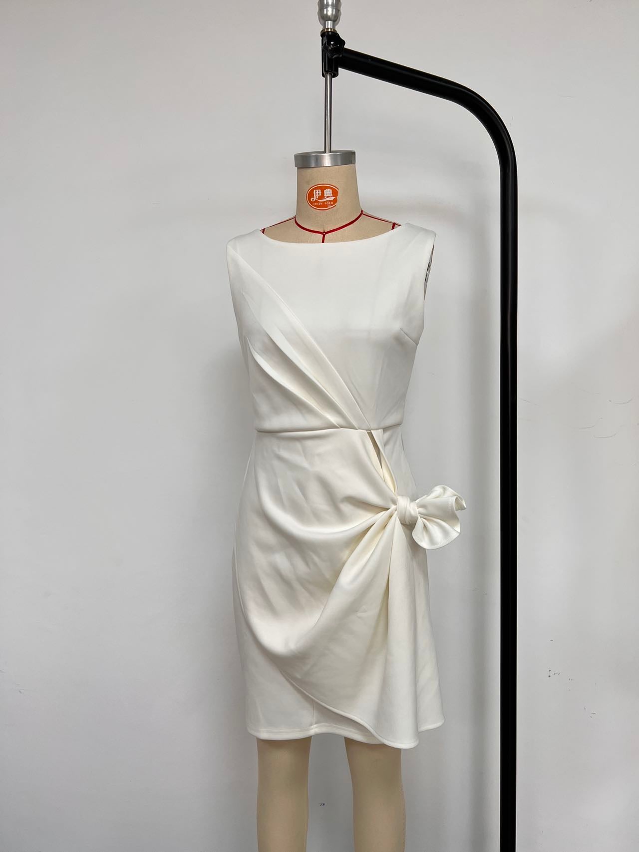 Spring Summer Fashion Sexy Sleeveless Low Back High Slit Dress 15