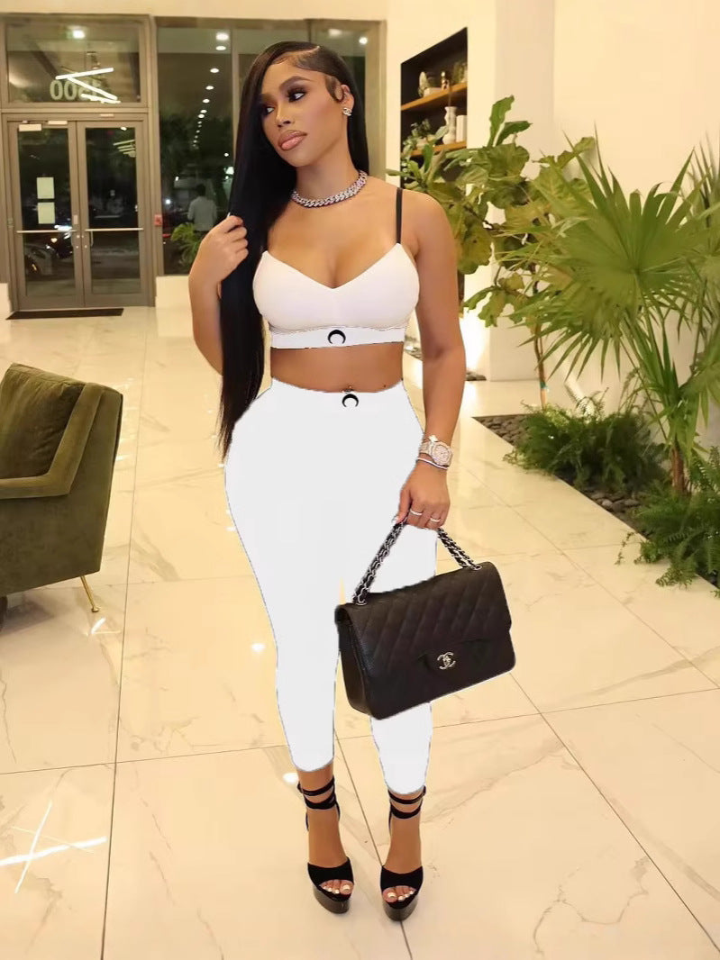 Sexy Moon Vest Pants Set 4