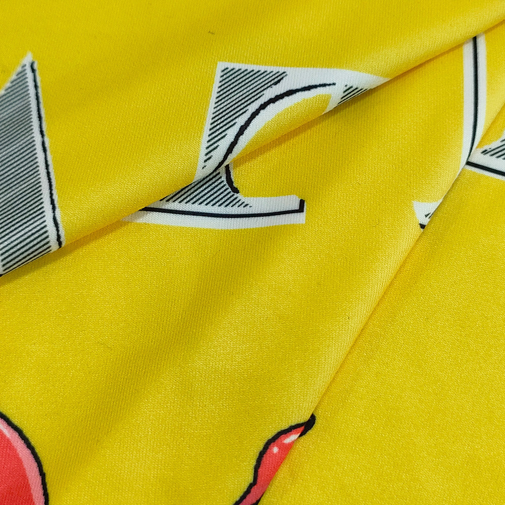 Summer Women's Tight Fitting Stretch Casual Print Shorts 49