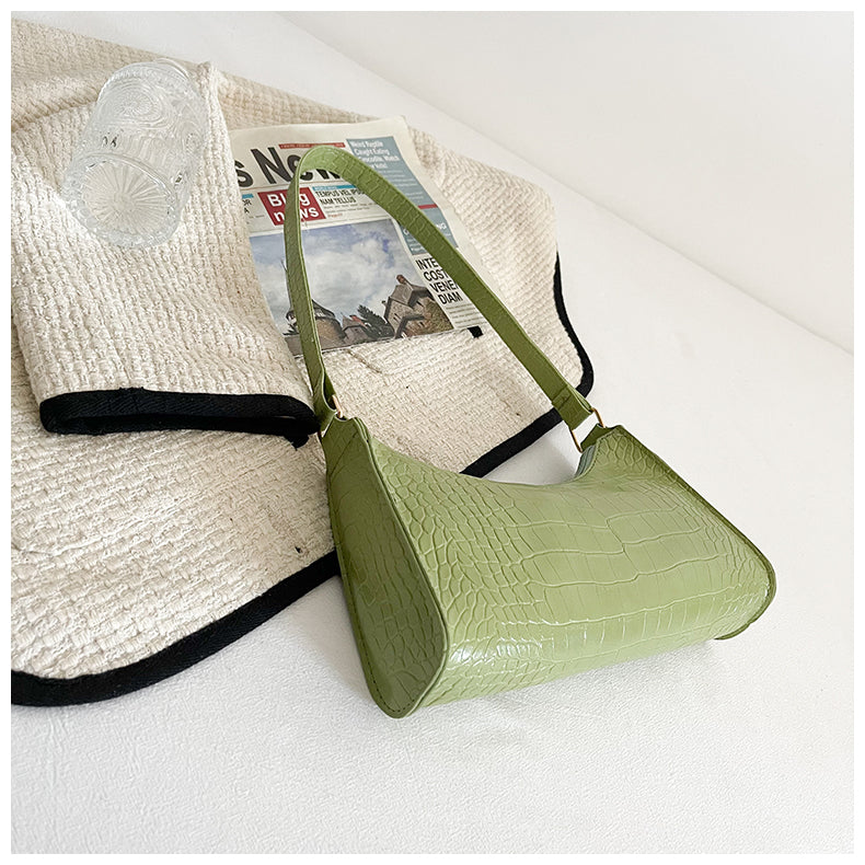 Handheld mini women's bag winter fashion shoulder bag Trendy gradient underarm baguette bag 53