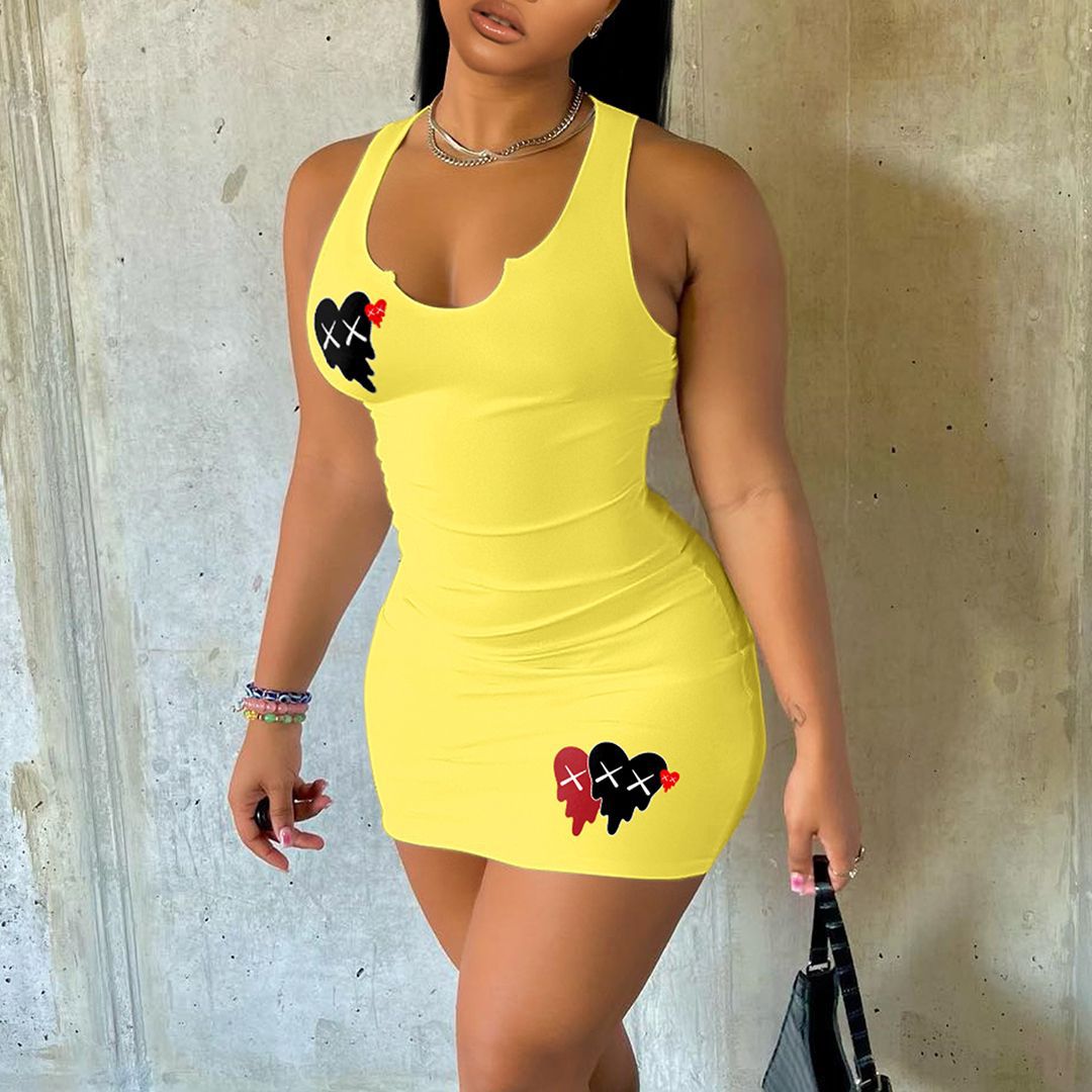 Women's Everyday Casual Printed Tank Tops Dresses 5