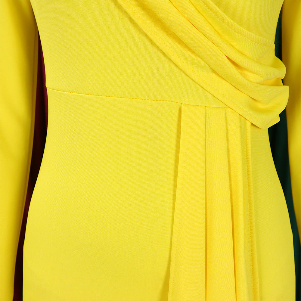 Autumn Long Sleeve Chic Elegant ol Pencil Plus Size African Dress 16