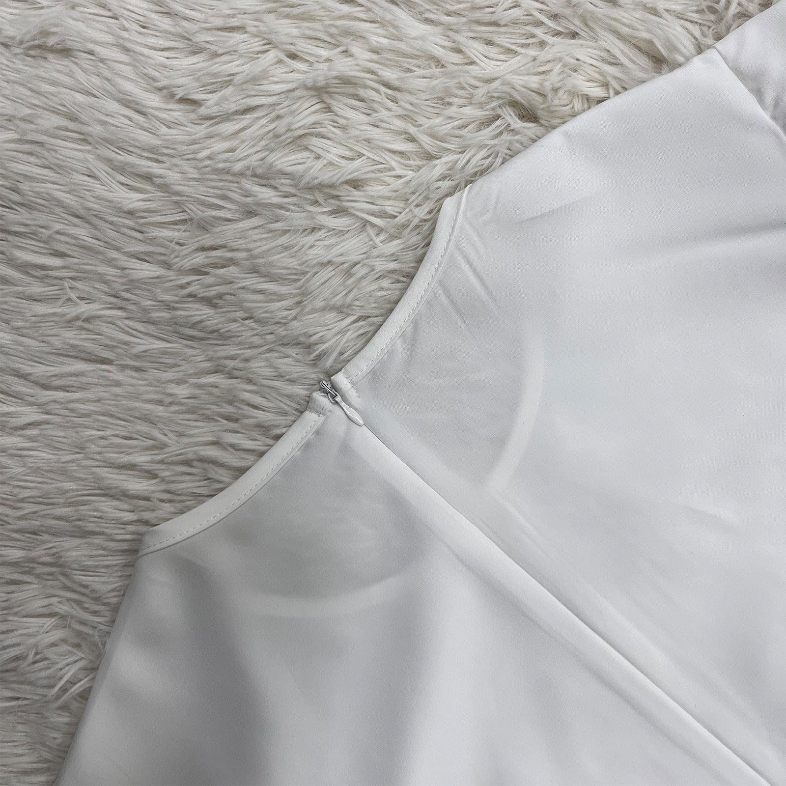 Summer Women Round Neck Solid Dress 17