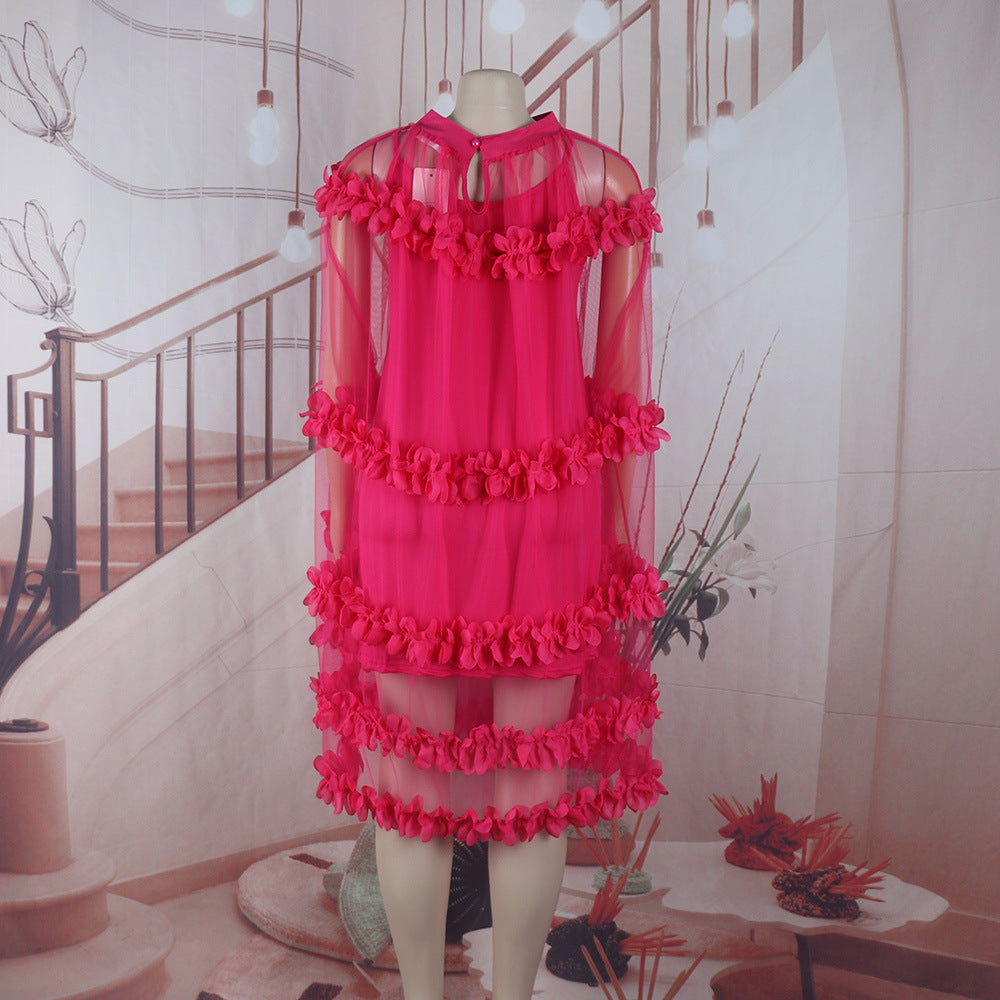 African Summer Solid Color Tutu Dress 13