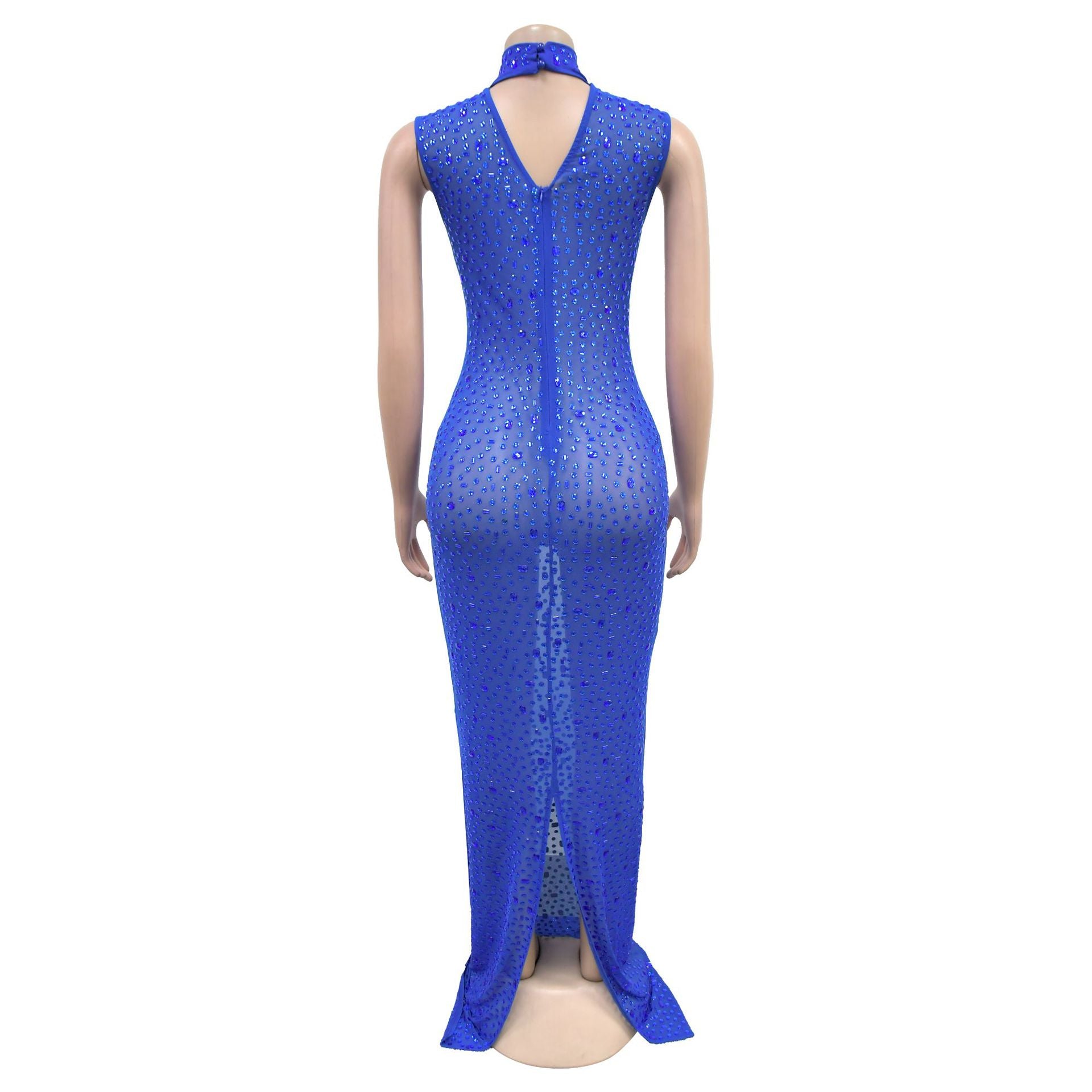 Women Beaded Sexy Bodycon Dress 8