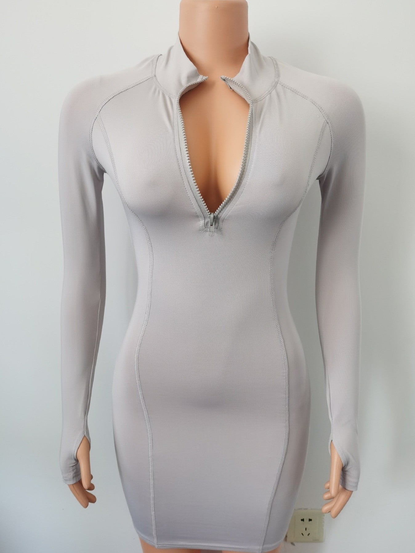 Long Sleeve Slim Fit Bodycon Dress 9