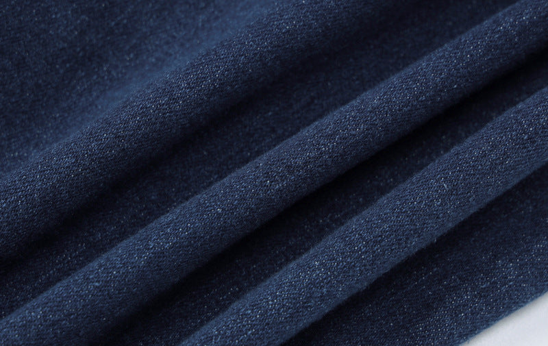 Women's Summer Slim Fit Fashion Low Back Retro High Waist Denim Jumpsuit 17