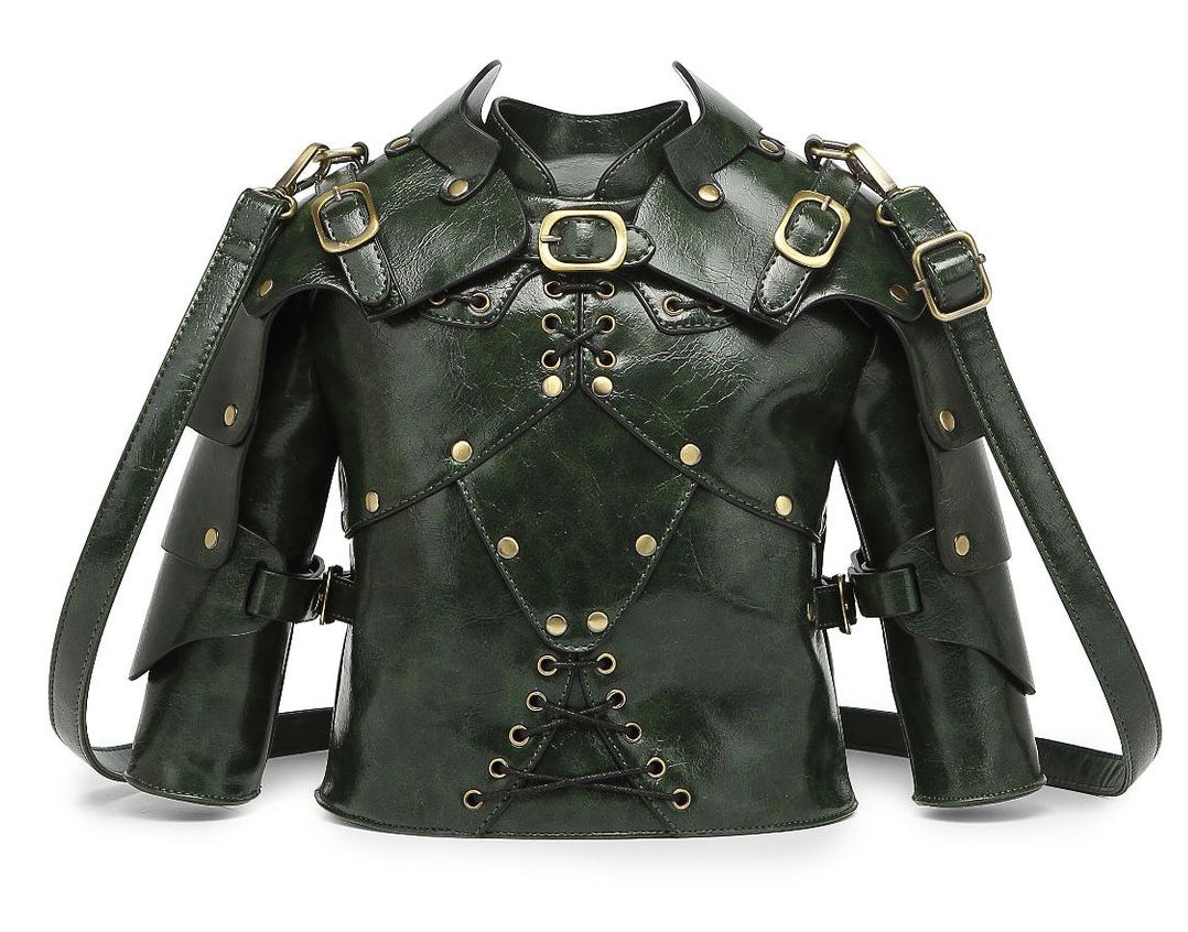 Women retro shoulder helmet armor handbag S crossbody bag 5