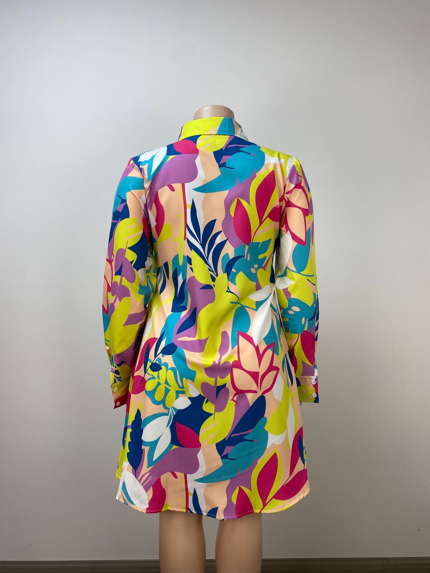 Plus Size Women Holidays Style Long Sleeve Dress 6