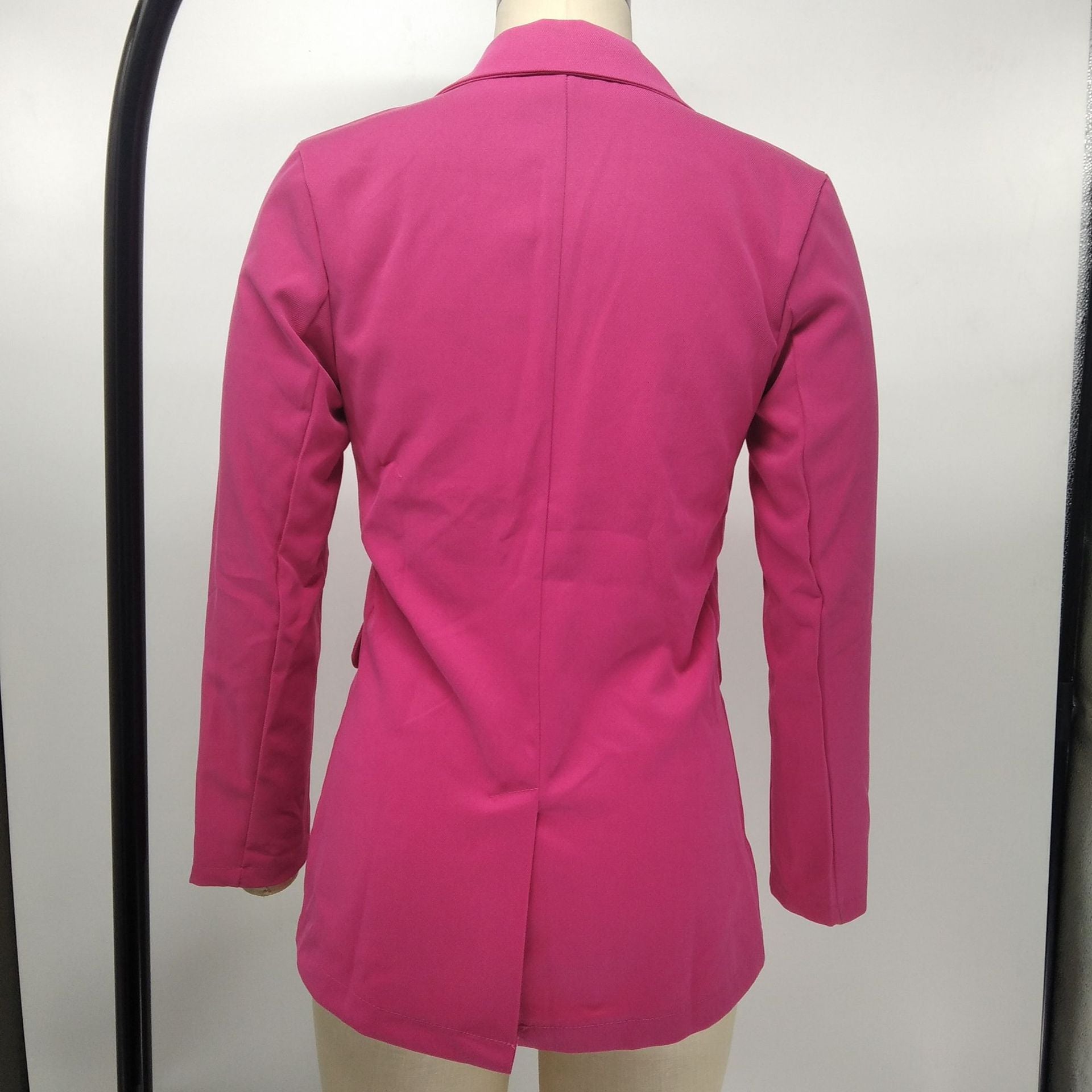 Fashion Women'S Solid Color Slim Fit Blazer Jacket 14