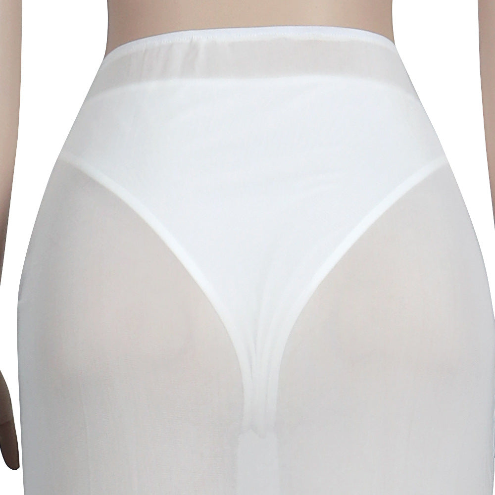 Women Sexy Suspender Crop Top and Slit Skirt Two-piece Set 20