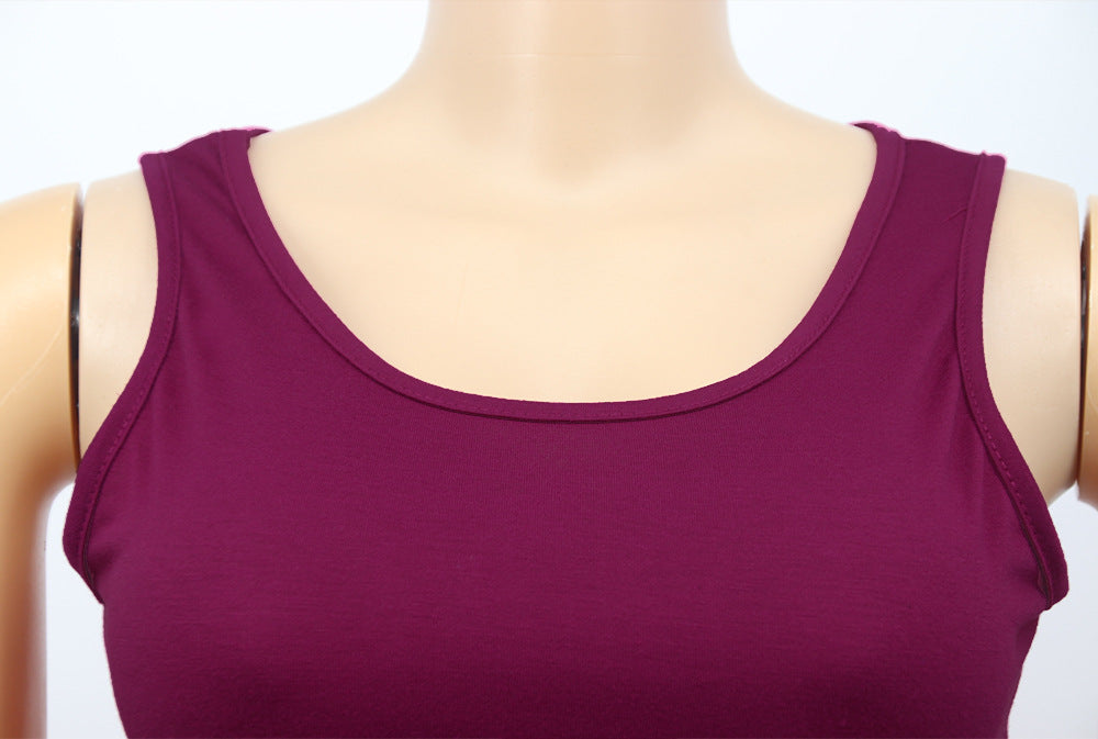 Sexy Women's Solid Color Sleeveless Cutout Women's Long Dress 18